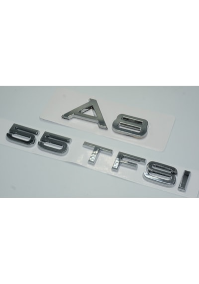 Audi A8 55 TFSi Krom ABS 3M 3D Bagaj Yazı Logo Ürün