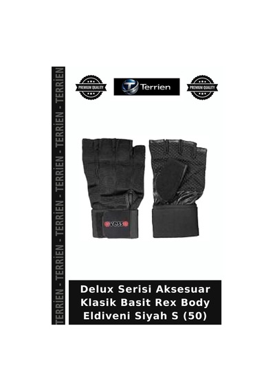 Delux Serisi Aksesuar Klasik Basit Rex Body Eldiveni Siyah S 50 Dİğer