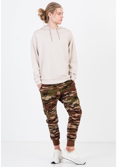 Jahr Marc Krem Rengi Büyük Beden Erkek Kapüşonlu Sweatshirt