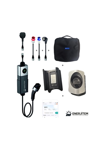 Enerjitem Ayarlı 22 Kw Elektrikli Araç Taşınabilir Şarj İstasyonu
