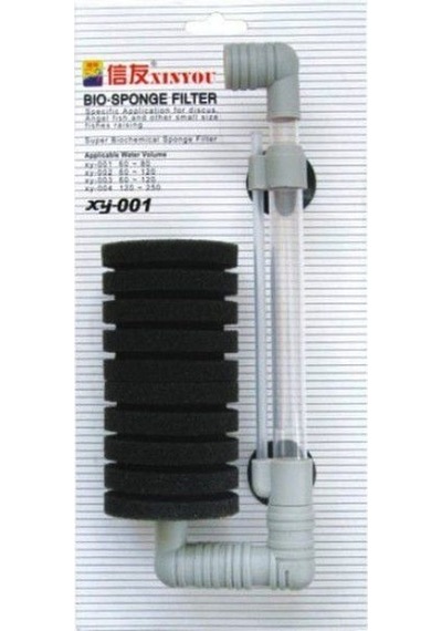 Xy-001 Xinyou Akvaryumlar için Tekli Pipo Filtre 24 Cm