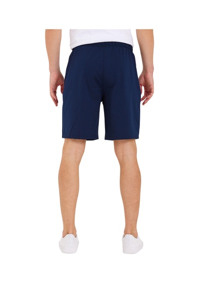 Adams Erkek Reflektör Logo Regular Fit Cepli Spor Şort Navy
