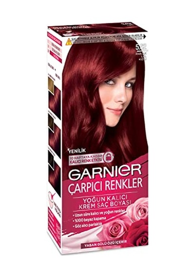 Garnier Çarpıcı Renkler Saç Boyası 5.62 Parlak Lal Kızılı