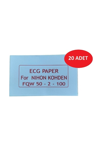 Ecg Kağıdı Nihon Kohden Fqw 50-2-100 Z Katlamalı 20 Adet 100 Sayfa