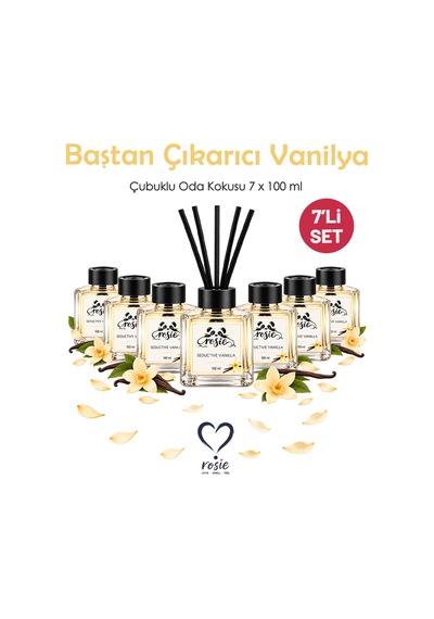 Rosie Seductive Vanilla 7'li Çubuklu Oda Kokusu Seti 7 X 100 Ml Sıcak Vanilya Esintisi