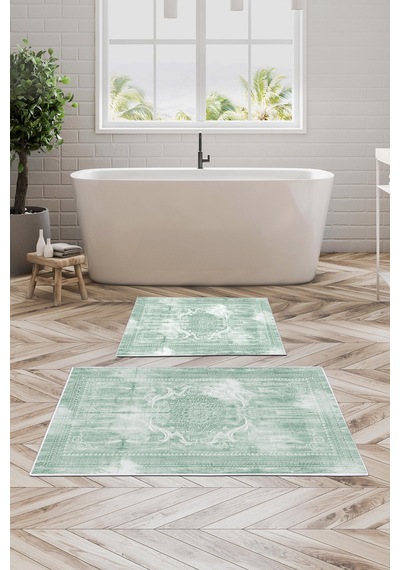 Alanur Trend Kaymaz Taban Dijital Banyo Takımı Kt448 Yeşil