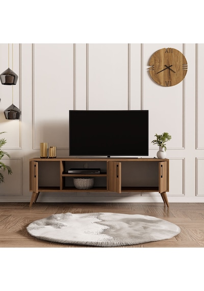 Mezza 1582 Exxen 150 Cm (Ahşap Ayaklı) Tv Üni̇tesi̇ Ürgüp Rengi