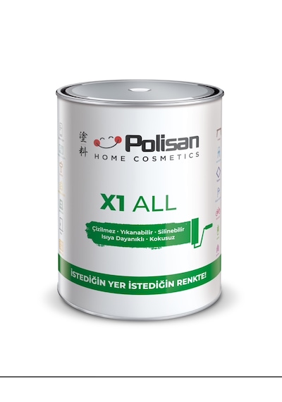Polisan X1 All Boya Beyaz 0.75 L