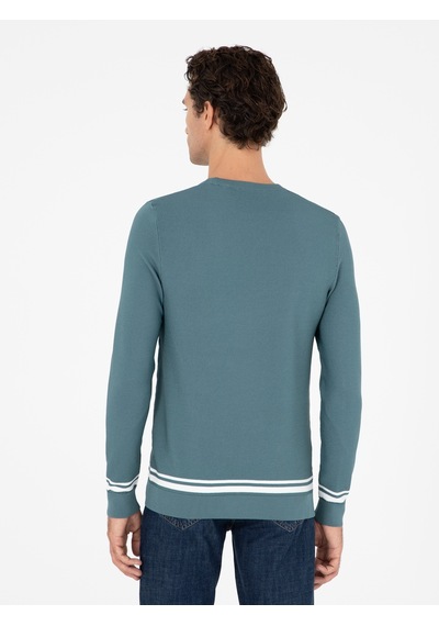 Cacharel Mint Slim Fit Bisiklet Yaka Triko Kazak