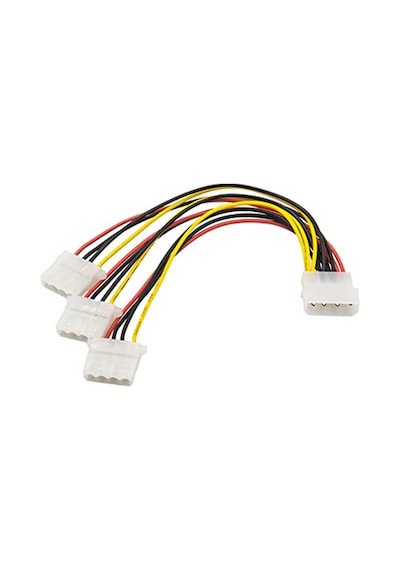 Power Çoklayıcı Kasa Içi 4 Pin Molex 1 Erkek 3 Dişi Kablo