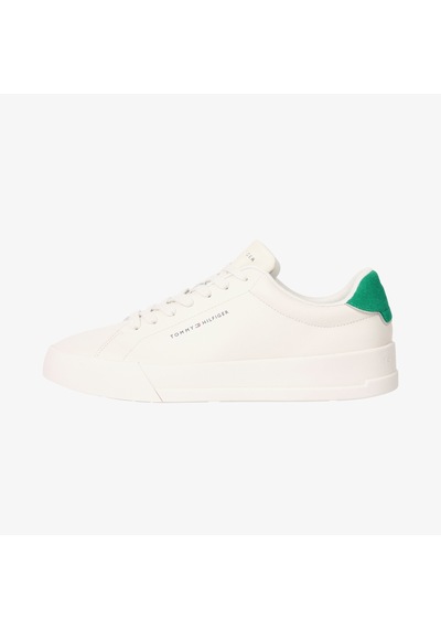 Tommy Hilfiger Court Leather Detail Essential Erkek Bej Sneaker 026 Fm0fm05367 Bej