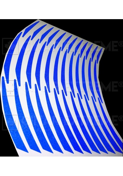 3 Parçalı Reflektif Mavi Jant Şeridi Çınar Extreme