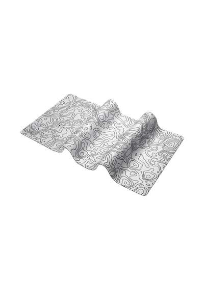 Klasse Pro - 10 Farklı Model Dikişli Kenar 90x40 Cm Oyuncu Gaming Mouse Pad White Map Lines, 90x40 Cm