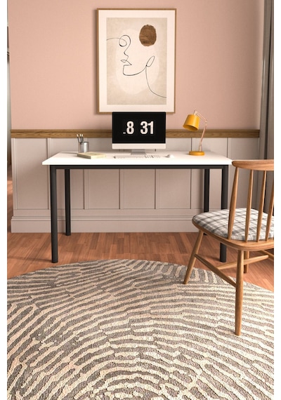 Viva Çalışma Masası Bilgisayar Masası Ofis Masası 110x55 Beyaz Siyah - Beyaz Viva Çalışma Masası Bilgisayar Masası Ofis Masası 110x55 Beyaz Siyah - Beyaz