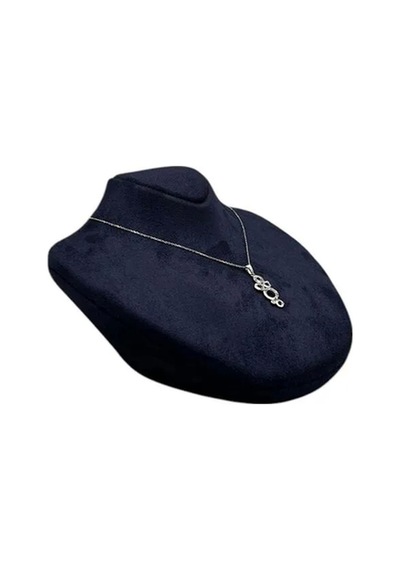 Yerli Üretim Yerde Model Sardunya Kumaş Lacivert Renk Boy 19 Cm En 16 Cm Kolye Takı Mankeni Çok Renkli