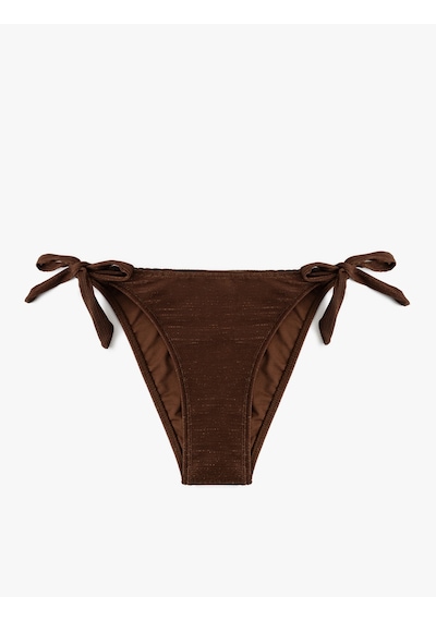 Koton Parıltılı Astarlı Yanları Bağlamalı Dokulu Bikini Altı Kahverengi 5sak00069mm Kahve Koton Parıltılı Astarlı Yanları Bağlamalı Dokulu Bikini Altı Kahverengi 5sak00069mm Kahve