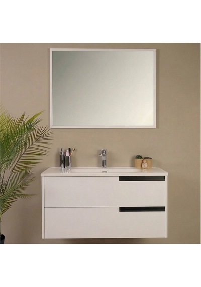 Kobos Eylül 100 Cm Banyo Dolabı Seti Bianco Beyaz Kobos Eylül 100 Cm Banyo Dolabı Seti Bianco Beyaz