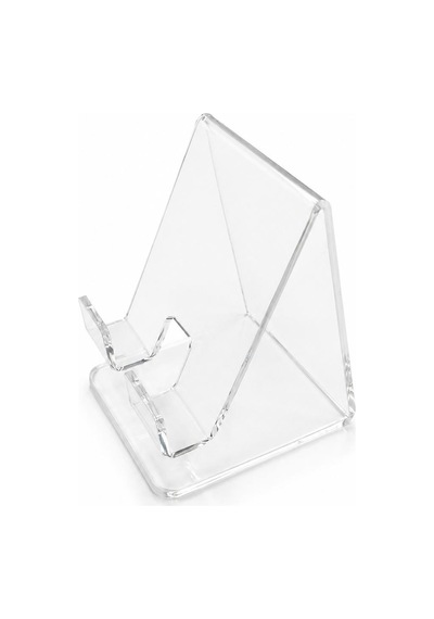 Telefon Ve Tablet Standı Masaüstü Destek Tutucu Şeffaf Pleksi Glass 10x8 Cm