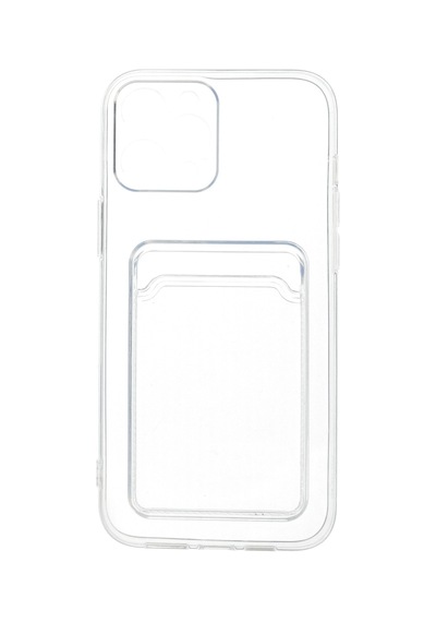 Apple iPhone Uyumlu   12 Pro Max Kılıf Kart Şeffaf Silikon - Şeffaf Şeffaf