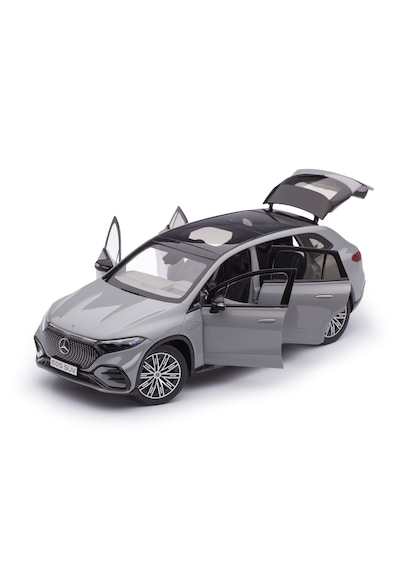 1:18 Ölçek Nzg 2023 Mercedes Benz Eqs Suv Amg Line X296 Gri Diecast Metal Minyatür Model Araba 25cm