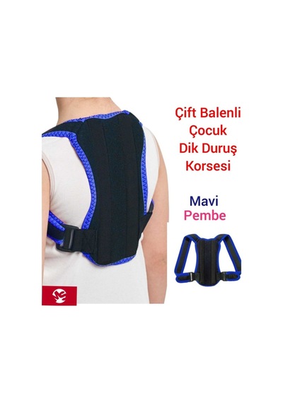 Çocuk Kamburluk Önleyici Dik Duruş Korsesi Öğrenci Korsesi Unisex Balenli