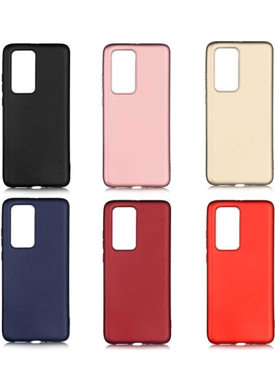 Huawei P40 Pro Kılıf Zore Premier Silikon Kapak-Siyah