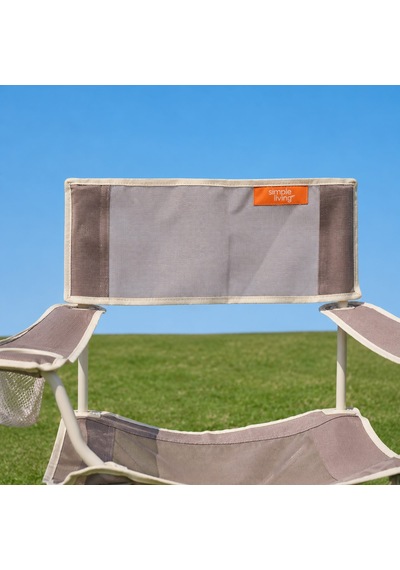 Living Kamp Sandalyesi - Bej - 50x50x78 Cm Çok Renkli