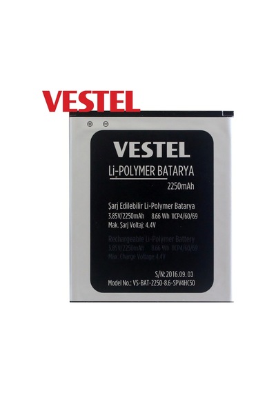 Vestel Uyumlu Venüs V3 5010 Batarya Pil 2250 Mah