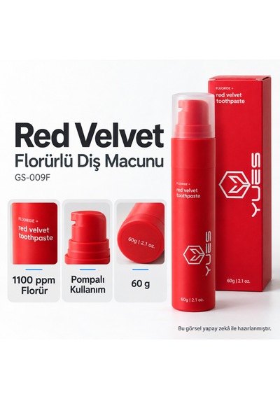 Yues Red Velvet Florürlü Pompalı Diş Macunu 60 G Beyazlatma