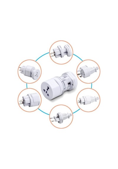 Seyahat Universal Çevirici 3in1 Priz Adaptörü Kompakt Tasarım 150 Ülke İle  250v 13a Orta Doğu,amerika,avrupa, Asya,afrika,çin,japonya Dönüştürücü Adaptör 997l