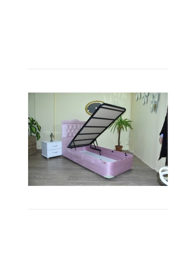 Baza Başlık TayTüyü  Pembe Model Silinir Kapitone başlık Metal Fırın Boya 120*200cm El Yapım