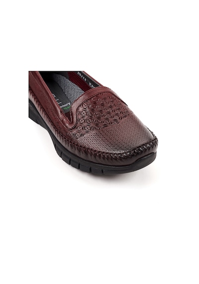 Forelli Eterna-g Comfort Kadın Deri Ayakkabı Bordo 29413-f3670129 Bordo