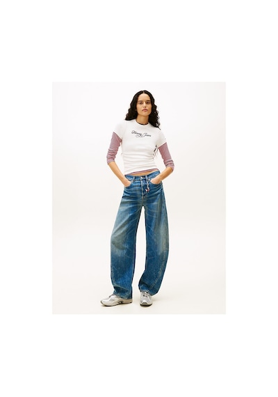 Tommy Hilfiger Tjw Slim Logolu T-shirt-12839 Beyaz