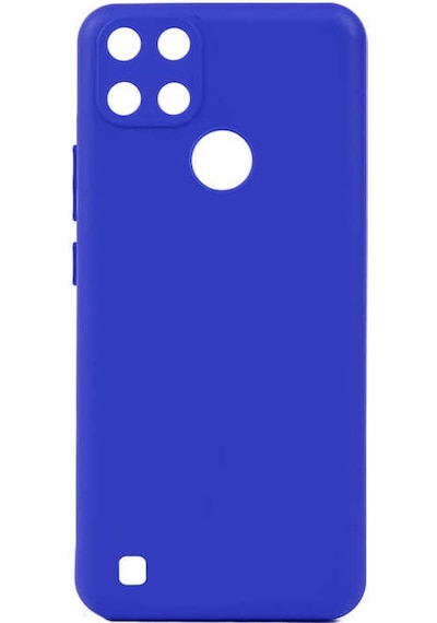 Noktaks - Realme Uyumlu Realme C21y - Kılıf Mat Soft Esnek Biye Silikon - Lila T19648 Lila
