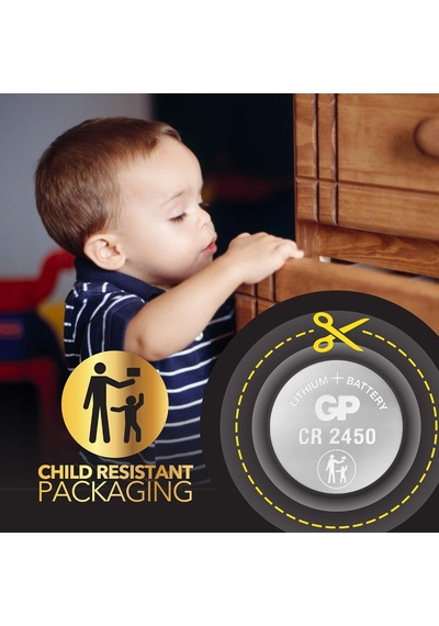 Batteries Cr2450 2450 Boy Lityum Düğme Pil, 3 Volt, 5'li Kart