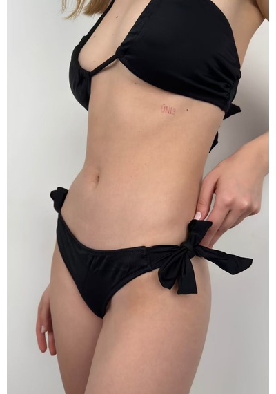 Black Fashion Straplez Bikini Takımı Siyah