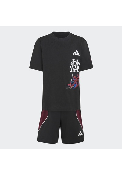 Adidas Marvel Spider-man Çocuk Siyah 2'li Takım Kg6139 Çok Renkli