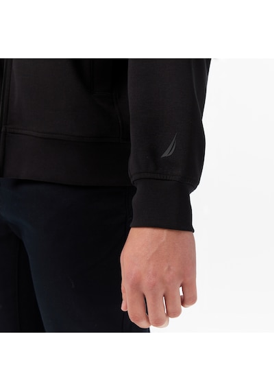 Nautica Erkek Siyah Classic Fit Fermuarlı Sweatshirt 026 K57221t Siyah