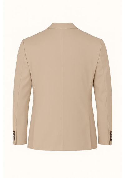 Plus Scorpion Erkek Bej Blazer Ceket Slim Fit, Tek Düğmeli, Şık Spor-klasik Model Bej