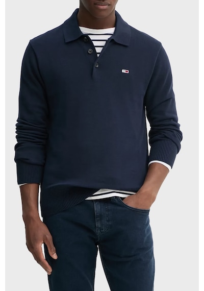 Tommy Jeans % 100 Pamuk Regular Fit Düğmeli Polo Yaka Kazak Erkek Polo Yaka Kazak Dm0dm20304 C1g Lacivert Tommy Jeans % 100 Pamuk Regular Fit Düğmeli Polo Yaka Kazak Erkek Polo Yaka Kazak Dm0dm20304 C1g Lacivert