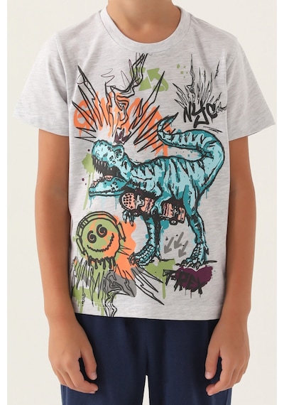 Rolypoly Wild Life Kar Melanj Erkek Çocuk Bermuda Takım 5274-43015 Kar Melanj