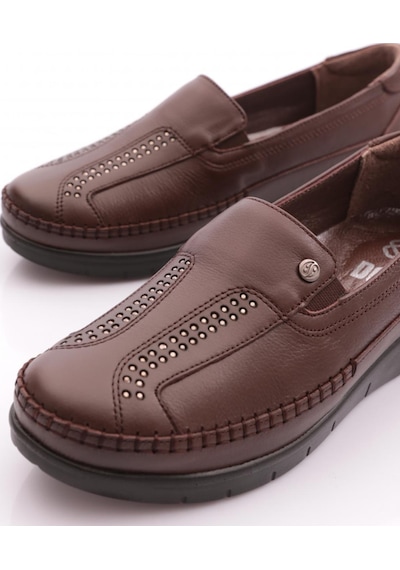 Dgn 2002 Kadin Comfort Ayakkabi Kahve