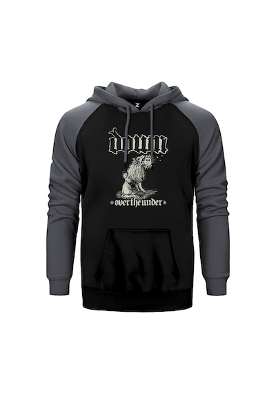 Down İii Over The Under Gri Renk Reglan Kol Kapşonlu Sweatshirt Gri
