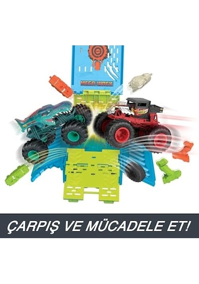 Trucks 1:24 Wrex'in Çarpışma Kafesi, 3 Yaş Ve Üzeri, Hnc29