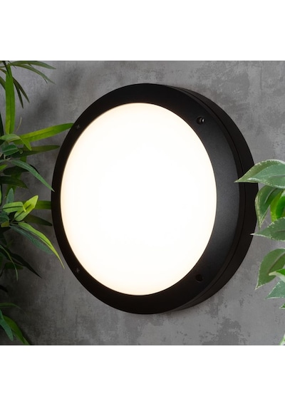 36 Watt 4000 Kelvin Led İç Ve Dış Mekan 3200 Lümen Plastik Tavan Ve Duvar Armatürü, Led Tavan Aplik Siyah
