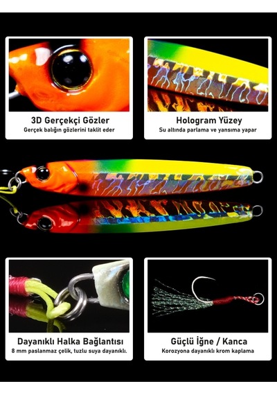 Jig, Zoka, Suni Yem, Uv Metal Jig, 80gr 11cm Jıgto Tide 80
