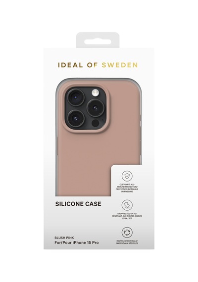 Silicone Case Apple Uyumlu iPhone 15 Pro Blush Pink Pembe