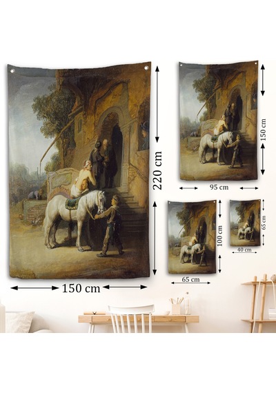 Rembrandt - İyi Samiriyeli Duvar Örtüsü - The Good Samaritan-7430