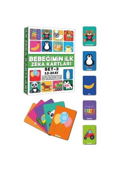 Ers 2212 Eğitici Kartlar 12-24 Ay Zeka Kartları -dıytoys Çok Renkli