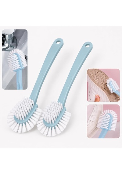 Kyrotech 2 Adet Çok Fonksiyonlu Ayakkabı Temizleme Fırçası, 5 Taraflı Ergonomik El Fırçası, Ser